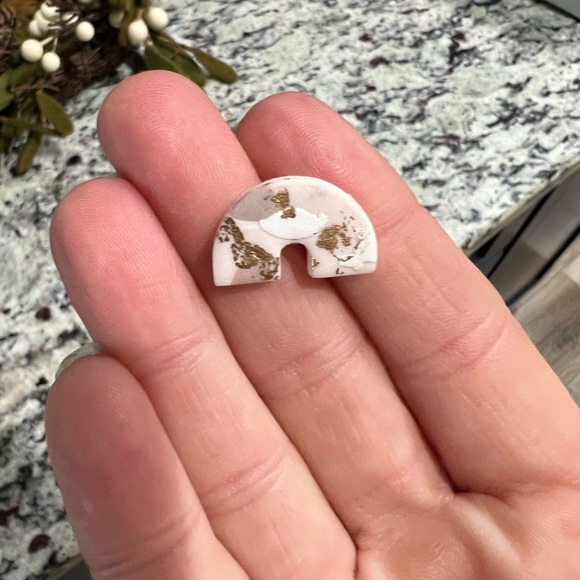 ♥️Clay Rainbow earrings handmade - Picture 3 of 4